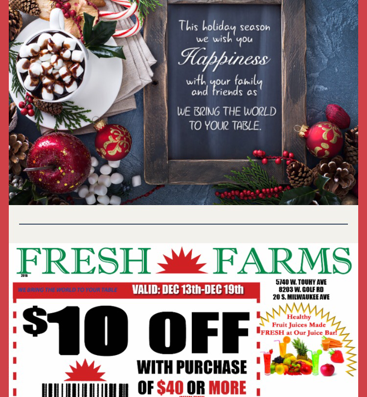 Fresh Farm Mailing&nbsp;List