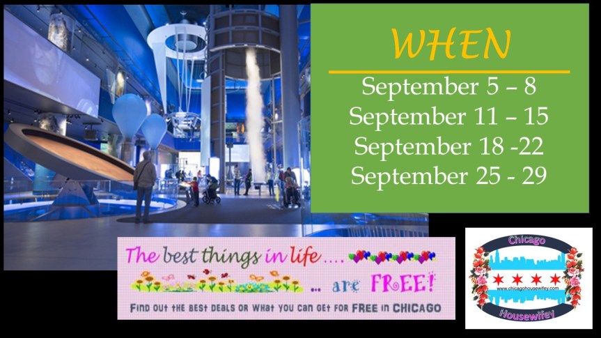 FREE Admission to the Museum of Science and Industry in September&nbsp;2017